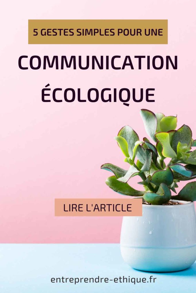 Épingle Pinterest : 5 gestes simples pour une communication écologique
