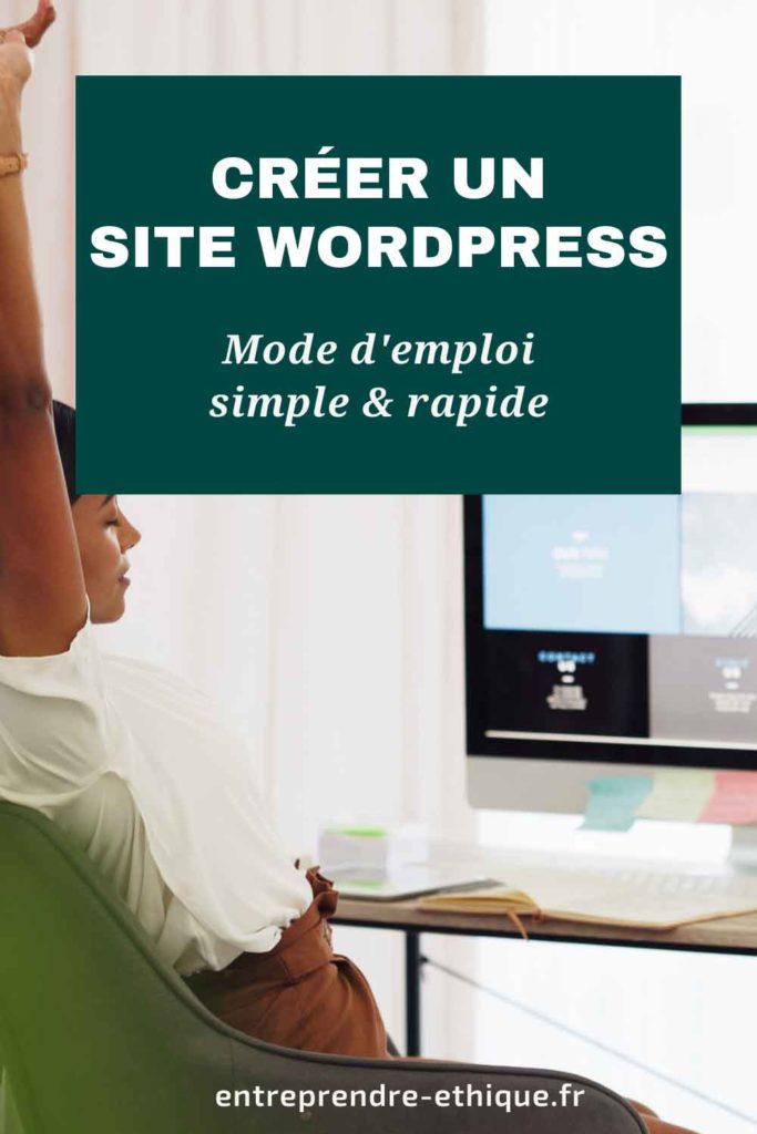 Épingle Pinterest : Créer un site WordPress, mode d'emploi simple et rapide