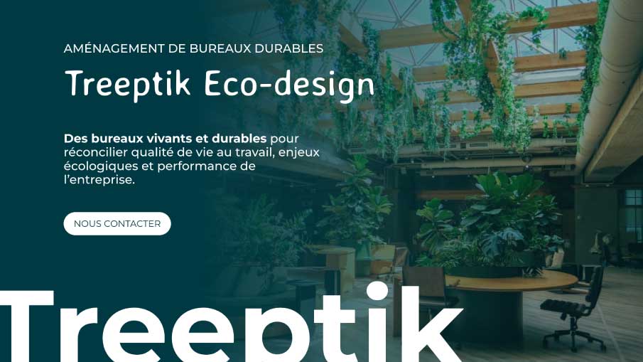 Apercu du site internet de Treeptik, eco-design à Montpellier