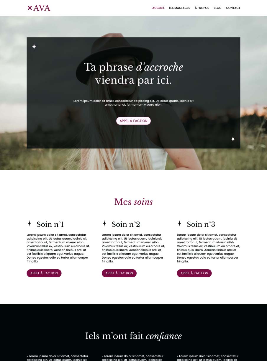 Aperçu du thème éco-conçu Ava