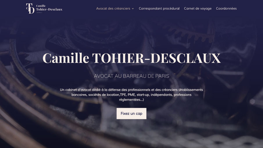 Aperçu du site de CTD Avocat